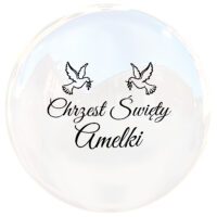 BOBO Chrzest święty naklejka na balon