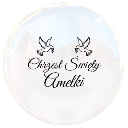 BOBO Chrzest święty naklejka na balon