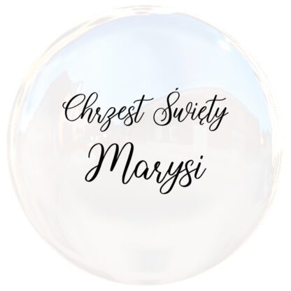 Chrzest Świety naklejka Balon