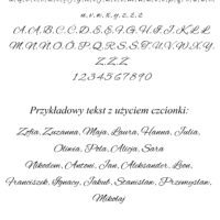 Kształt liter i przykładowe teksty