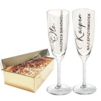 kieliszki podziękowanie dla świadków